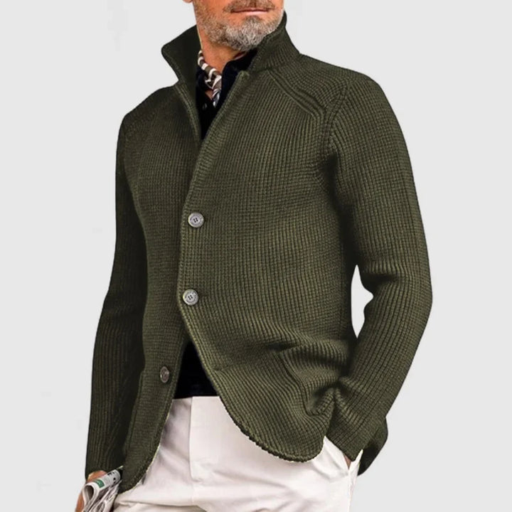 Dante – cardigan uomo in maglia fine con bottoni