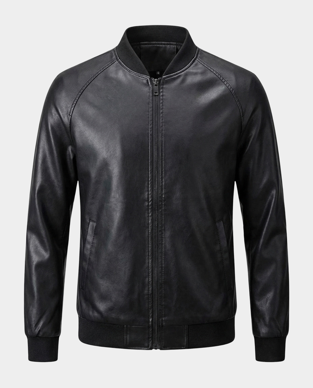 Giubbotto bomber uomo in ecopelle nero – Dante
