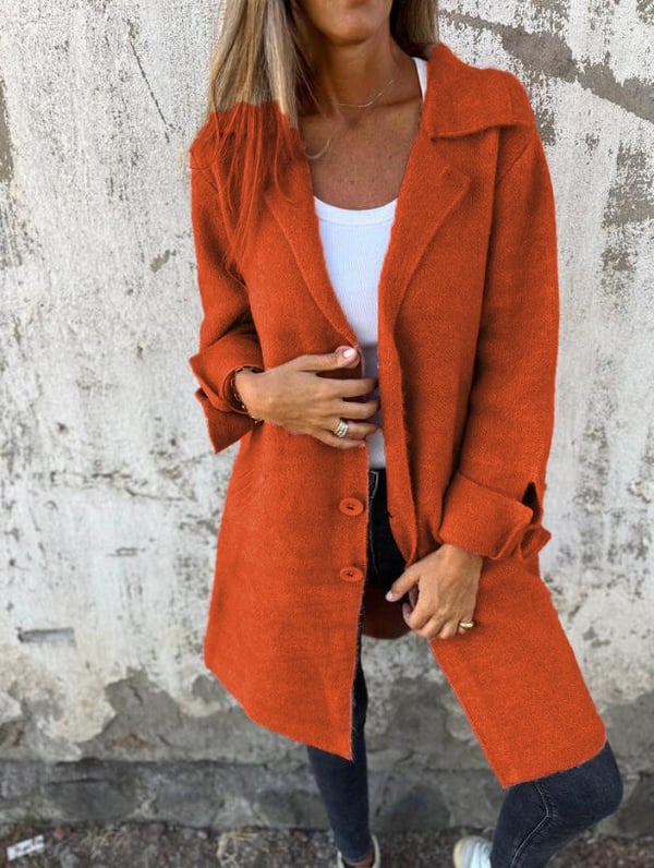 Ada | cappotto lungo monopetto