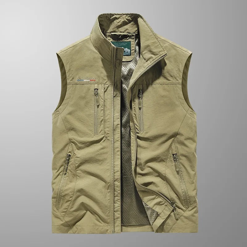 Mattia – gilet cargo uomo leggero e traspirante