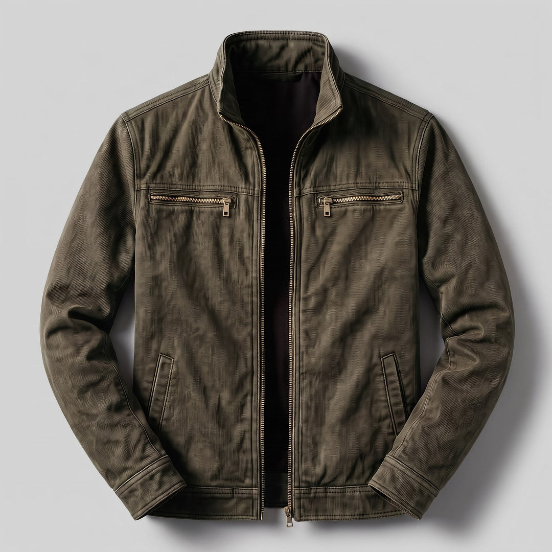 Achille | giacca uomo in cotone stile workwear – giacca casual effetto vissuto