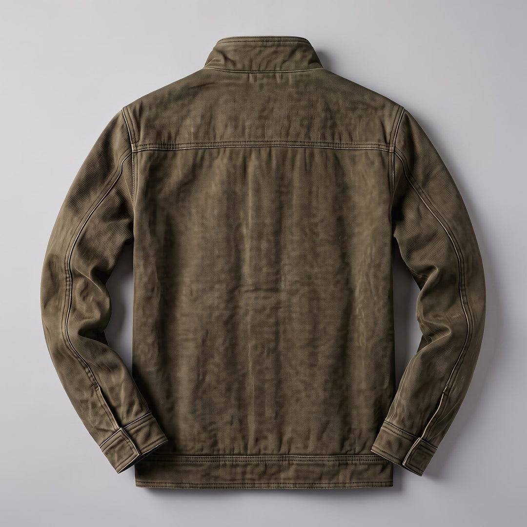 Achille | giacca uomo in cotone stile workwear – giacca casual effetto vissuto