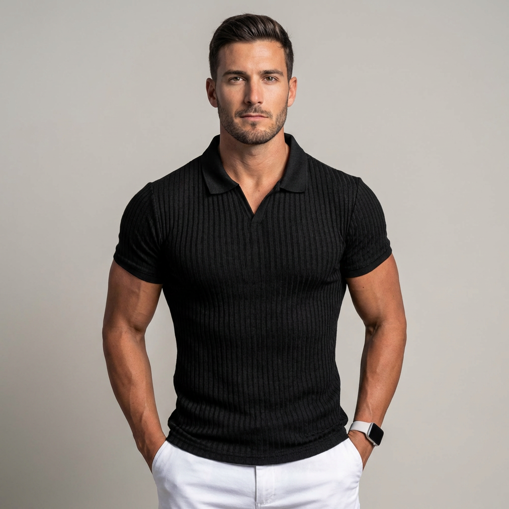 Italo | polo in maglia a coste