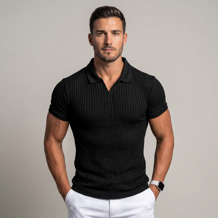 Italo | polo in maglia a coste