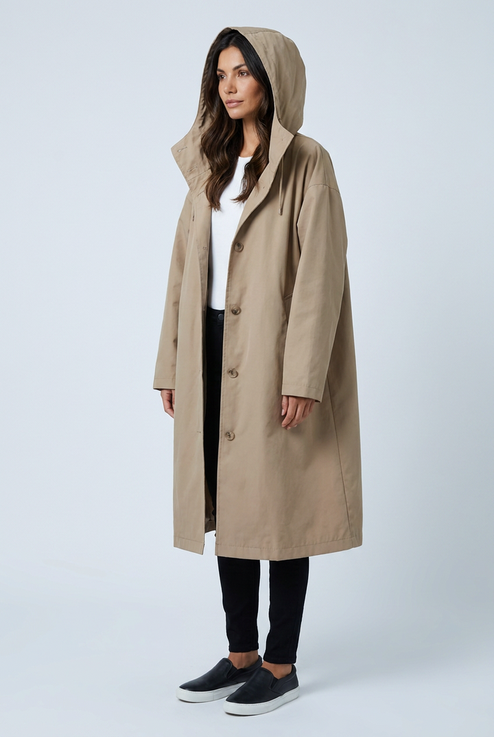 Caterina | parka lunga con cappuccio
