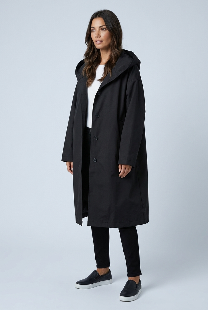 Caterina | parka lunga con cappuccio