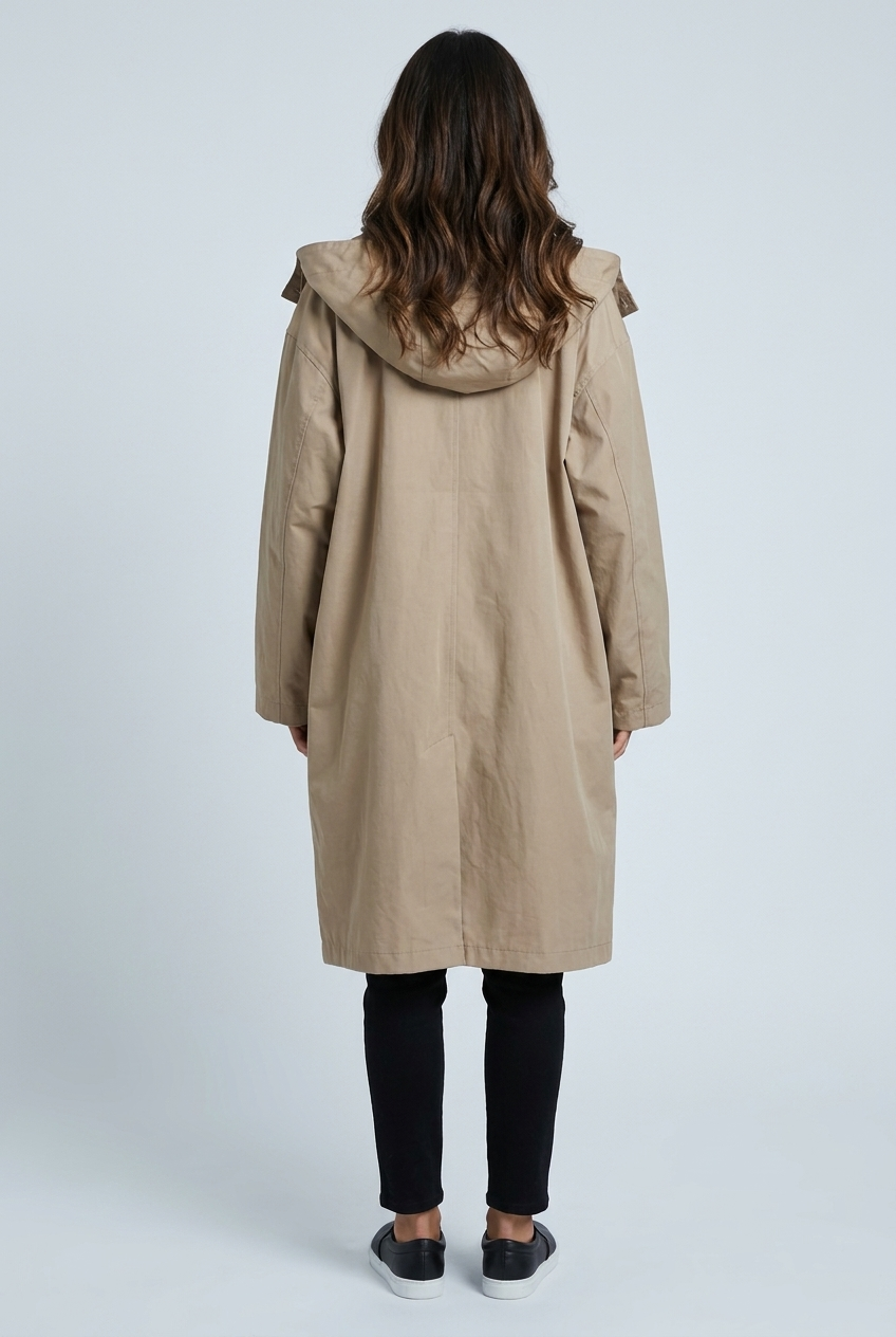 Caterina | parka lunga con cappuccio