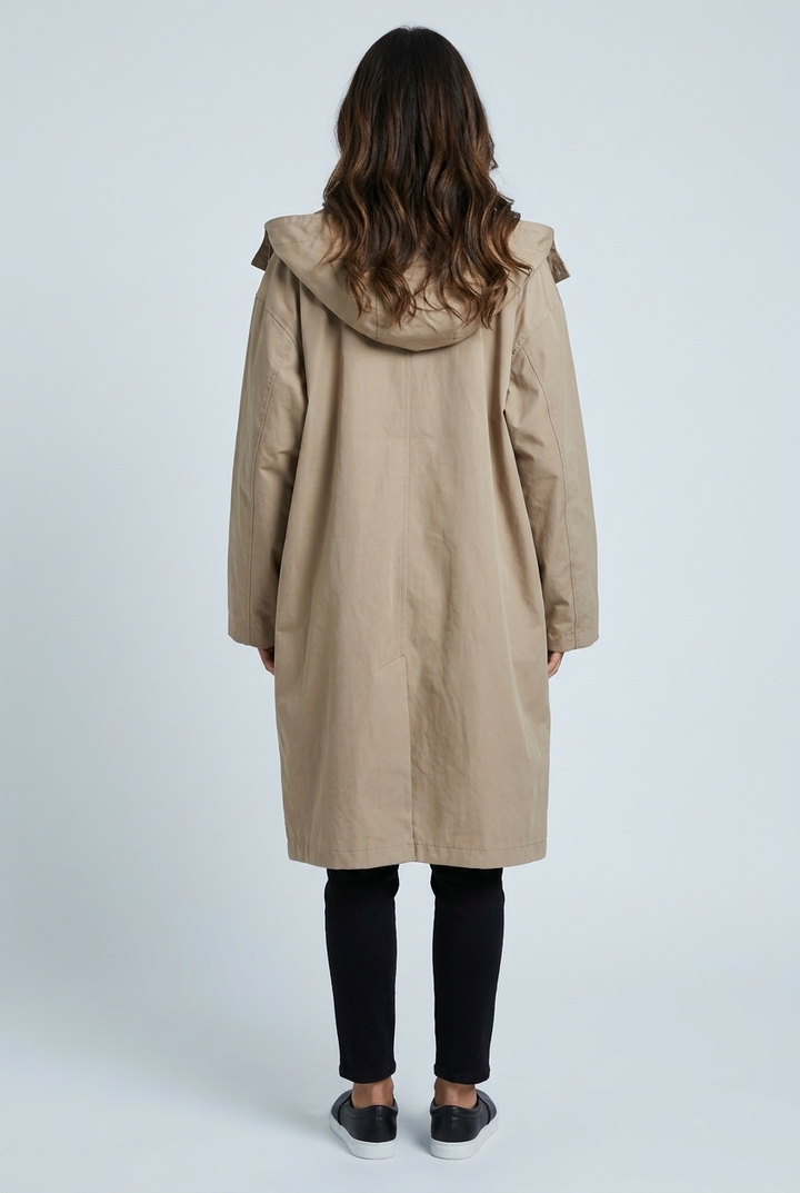 Caterina | parka lunga con cappuccio
