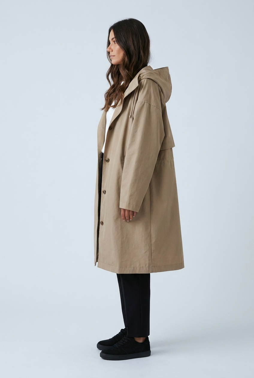 Caterina | parka lunga con cappuccio