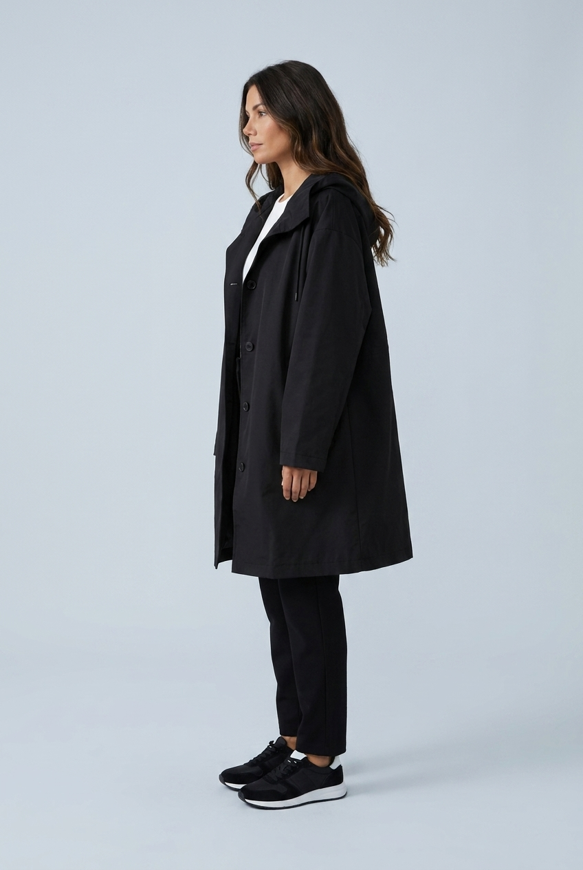 Caterina | parka lunga con cappuccio