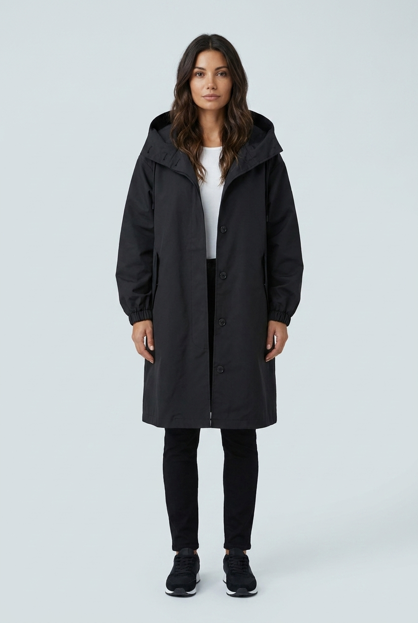Caterina | parka lunga con cappuccio