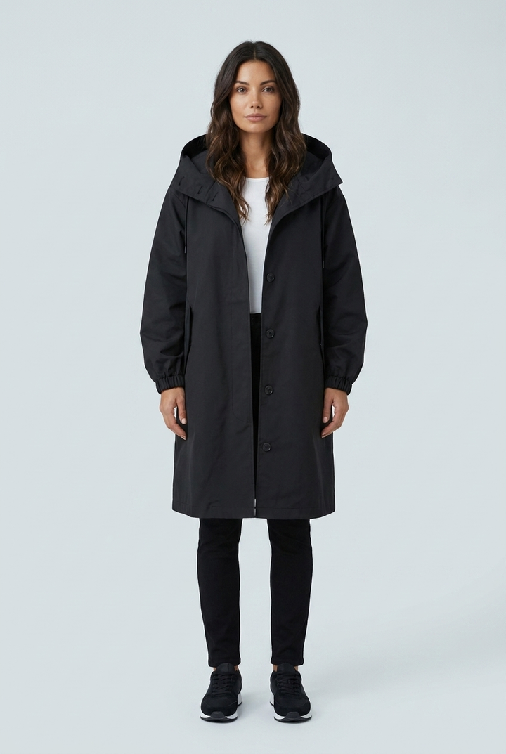 Caterina | parka lunga con cappuccio