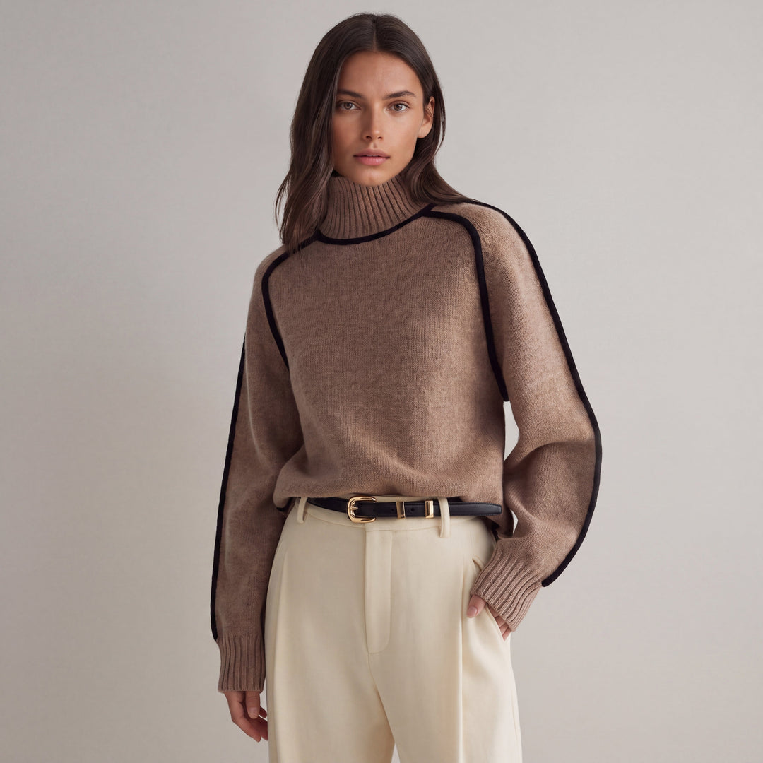 Rita | dolcevita oversize con bordino