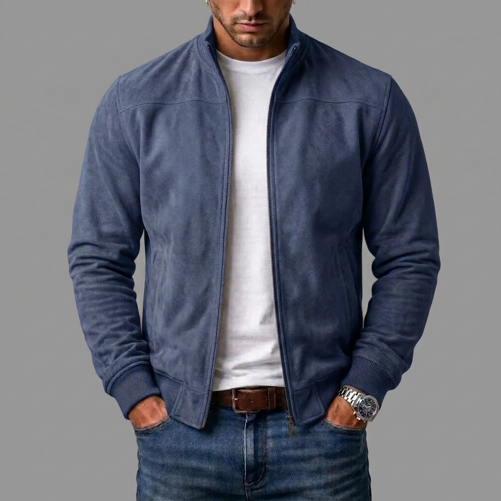 Marco | giacca bomber uomo scamosciata
