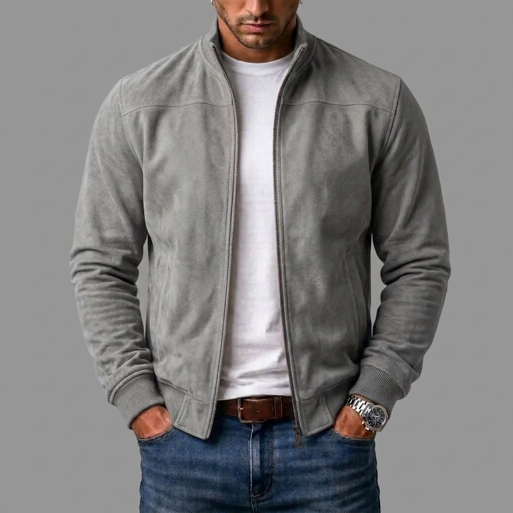 Marco | giacca bomber uomo scamosciata