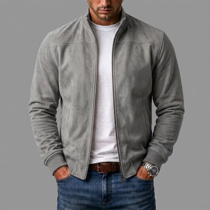 Marco | giacca bomber uomo scamosciata