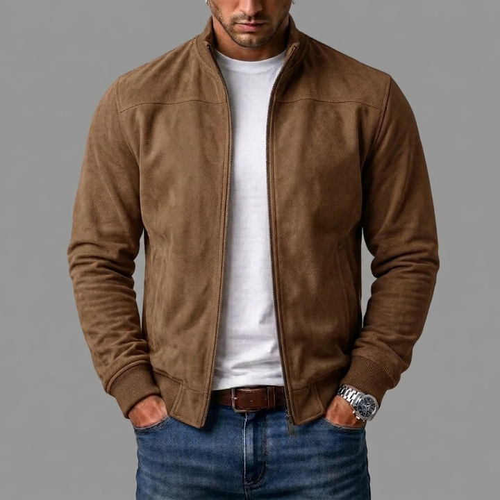 Marco | giacca bomber uomo scamosciata
