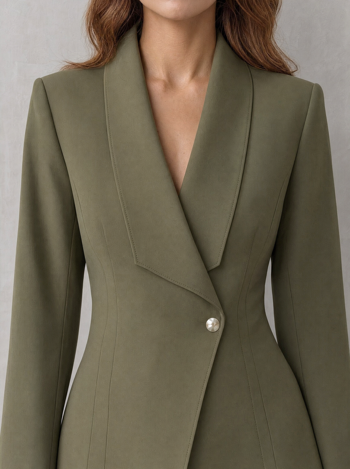 Carlotta – tailleur donna con blazer e pantaloni a gamba larga
