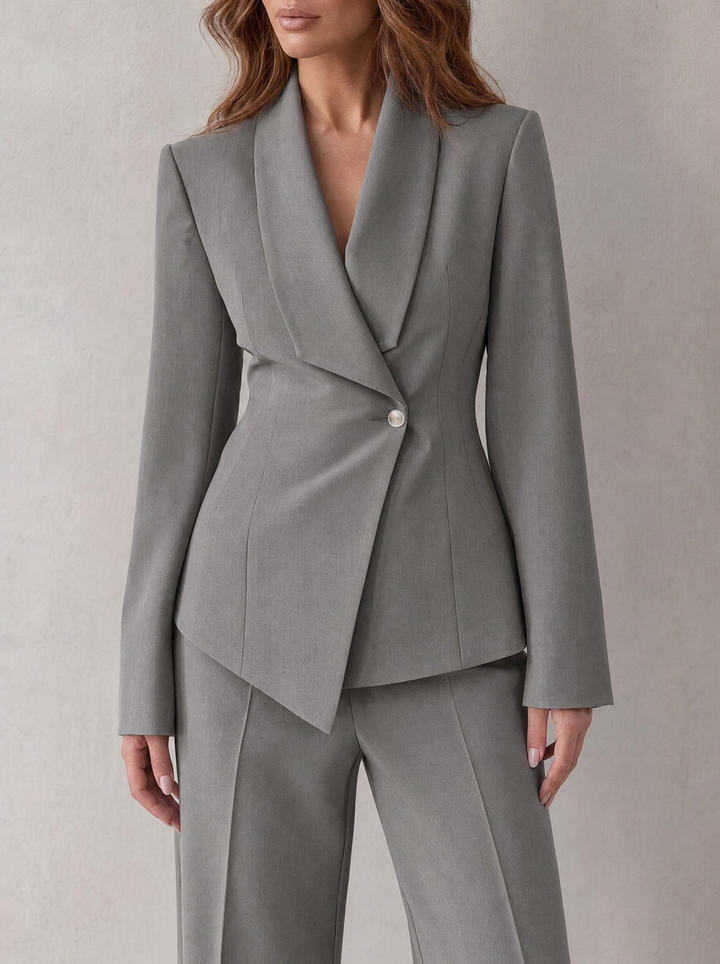 Carlotta – tailleur donna con blazer e pantaloni a gamba larga