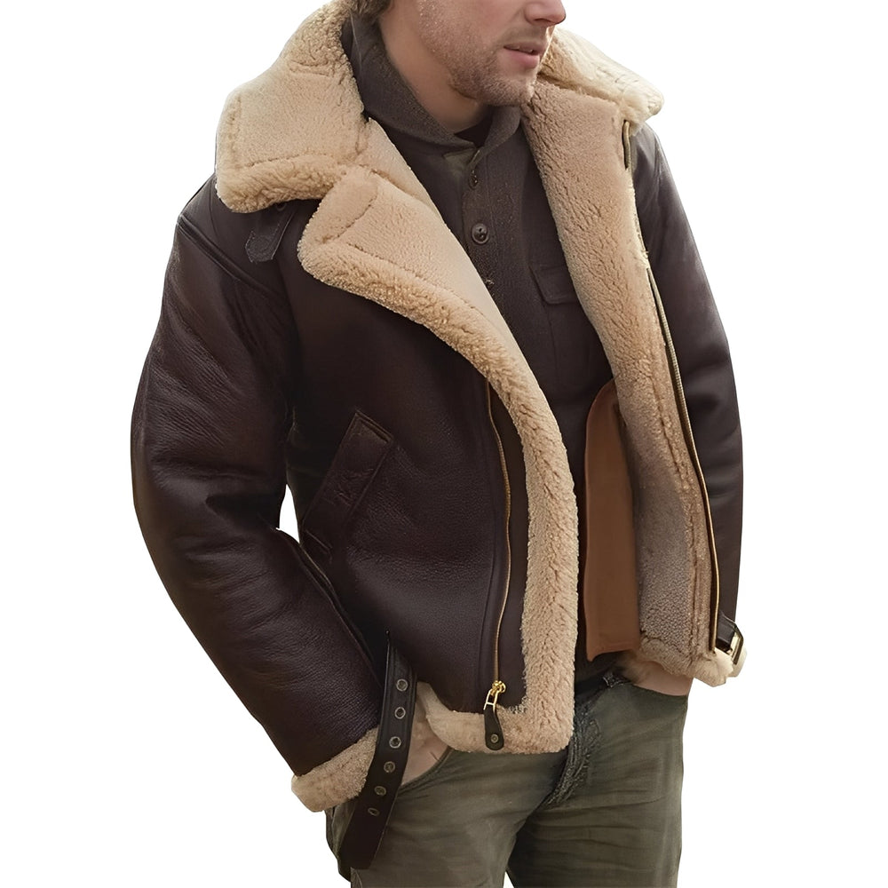 Giacca aviatore uomo effetto montone – Giacomo