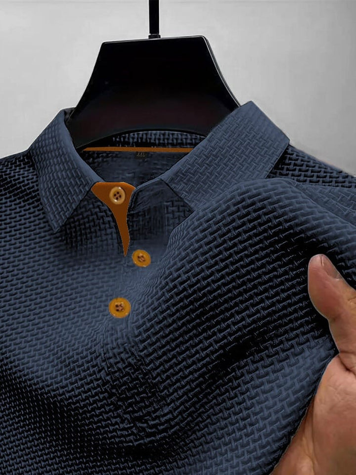 Lorenzo | polo manica lunga uomo in maglia – polo elegante strutturata