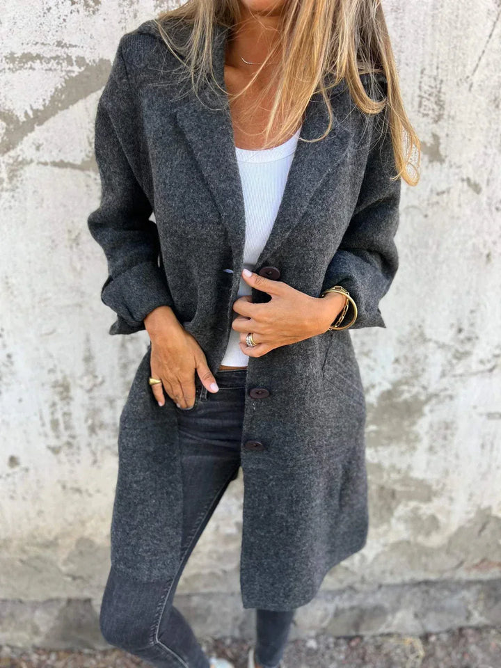 Ada | cappotto lungo monopetto