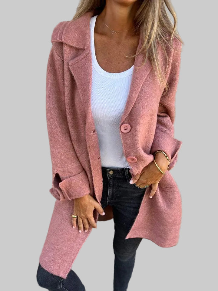 Ada | cappotto lungo monopetto