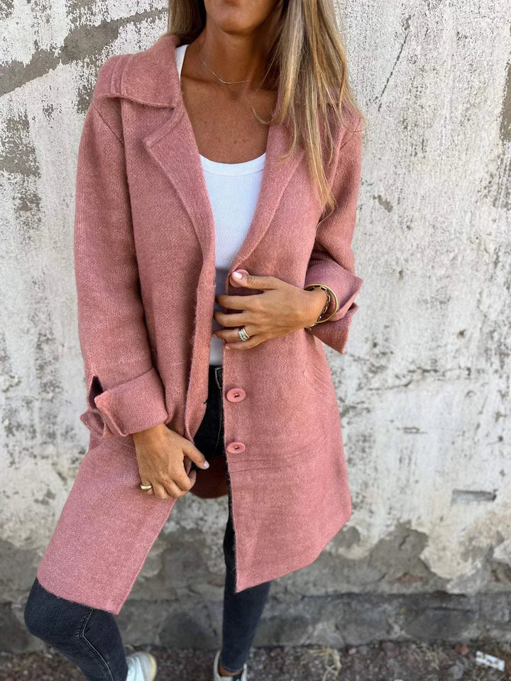 Ada | cappotto lungo monopetto