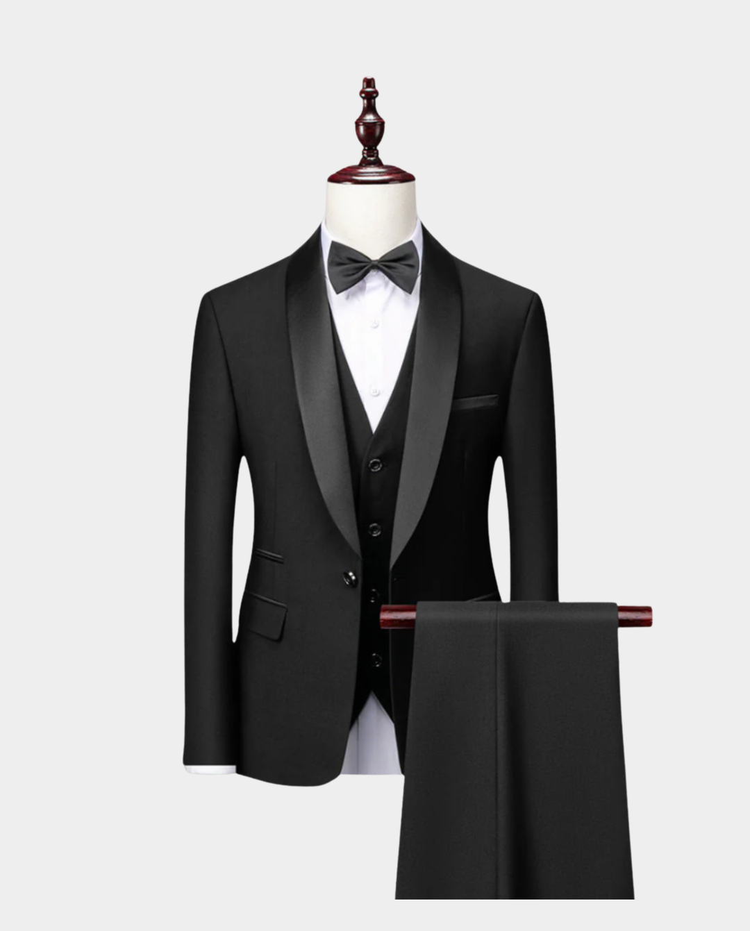 Smoking uomo tre pezzi con revers a scialle – Leone
