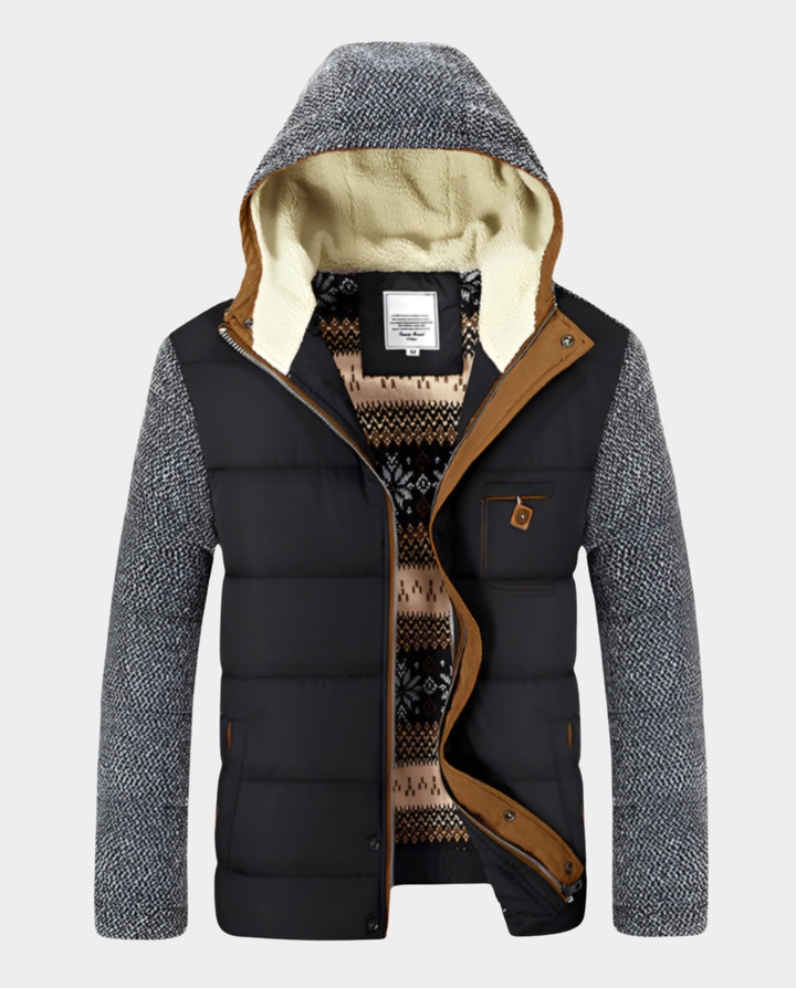 Piumino uomo con cappuccio – Lino
