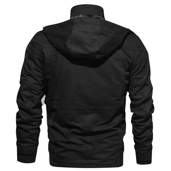 Ottavio | giacca invernale uomo in cotone con cappuccio – giacca da campo militare