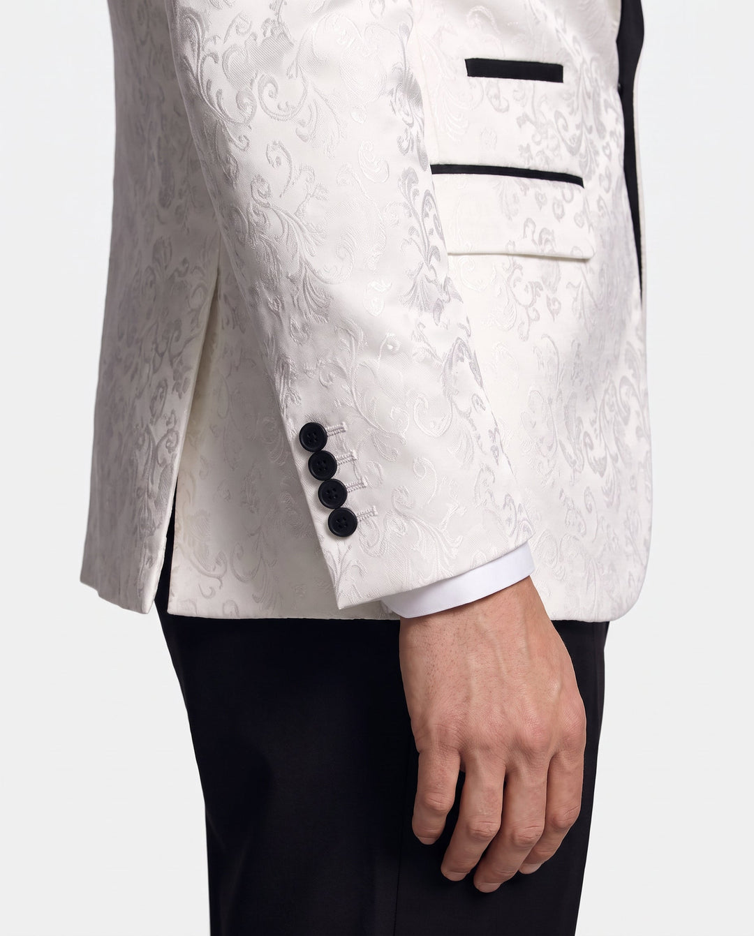 Sebastiano | giacca smoking uomo ricamata – blazer elegante con revers a scialle