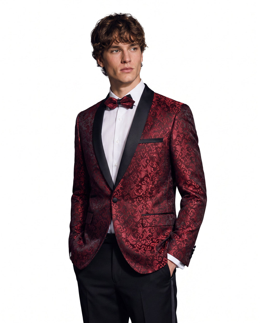 Sebastiano | giacca smoking uomo ricamata – blazer elegante con revers a scialle