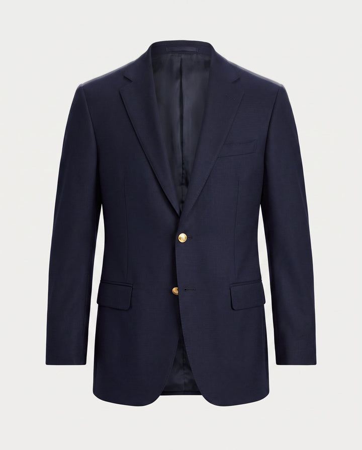 Gabriele | blazer uomo blu con bottoni dorati – giacca elegante monopetto