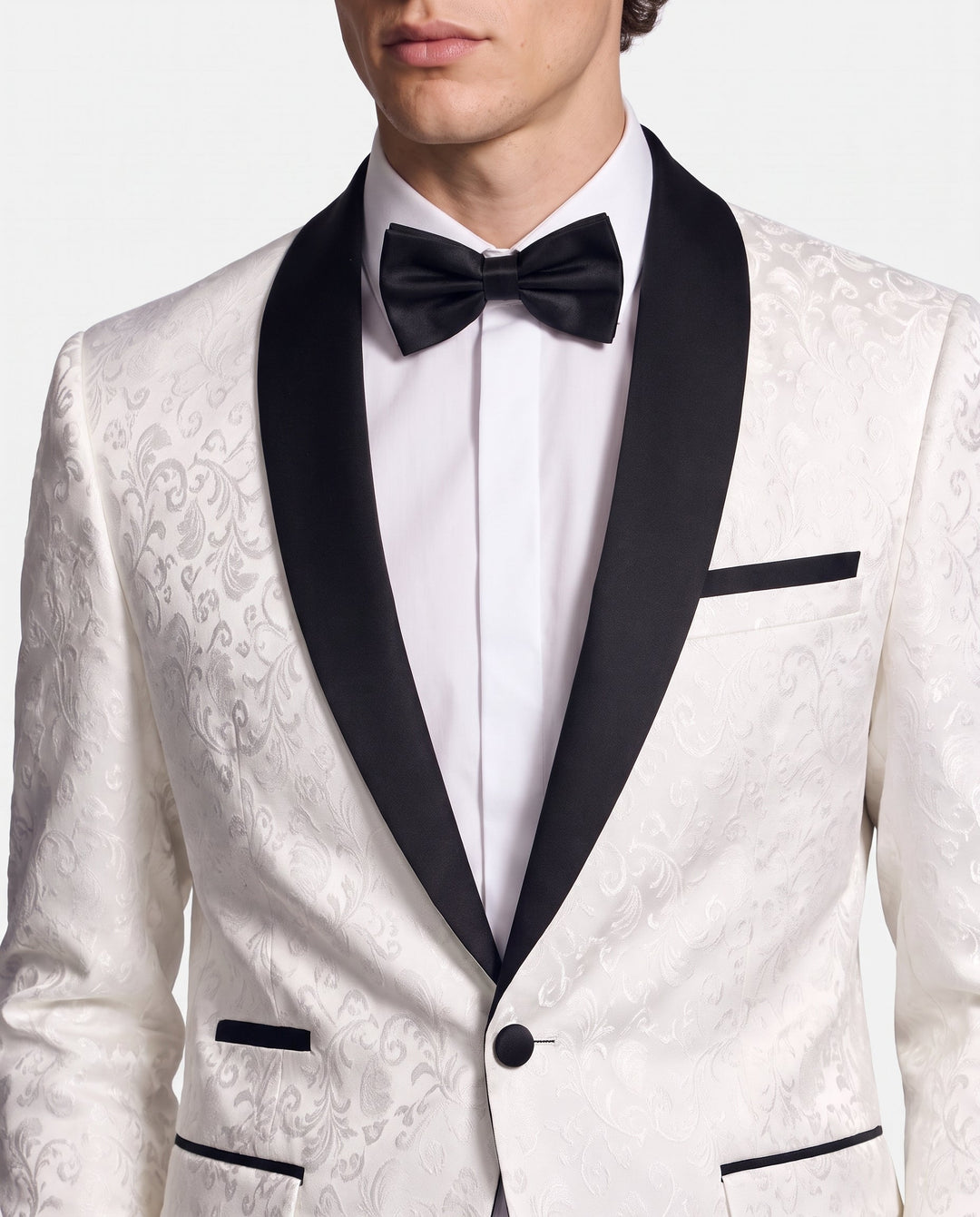 Sebastiano | giacca smoking uomo ricamata – blazer elegante con revers a scialle
