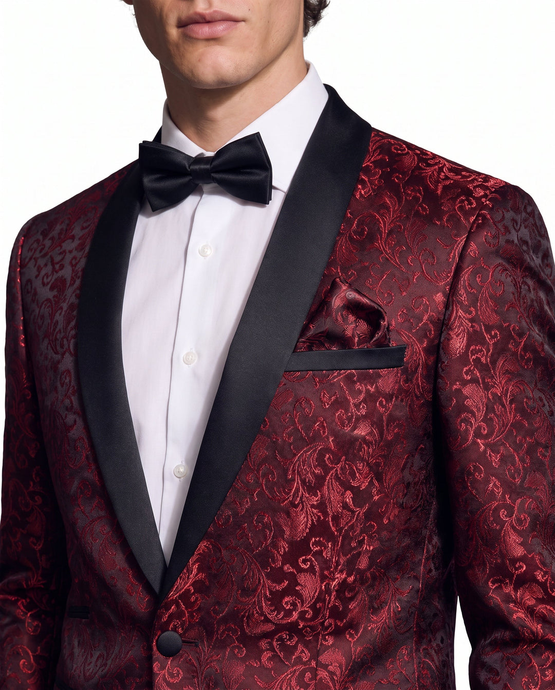 Sebastiano | giacca smoking uomo ricamata – blazer elegante con revers a scialle