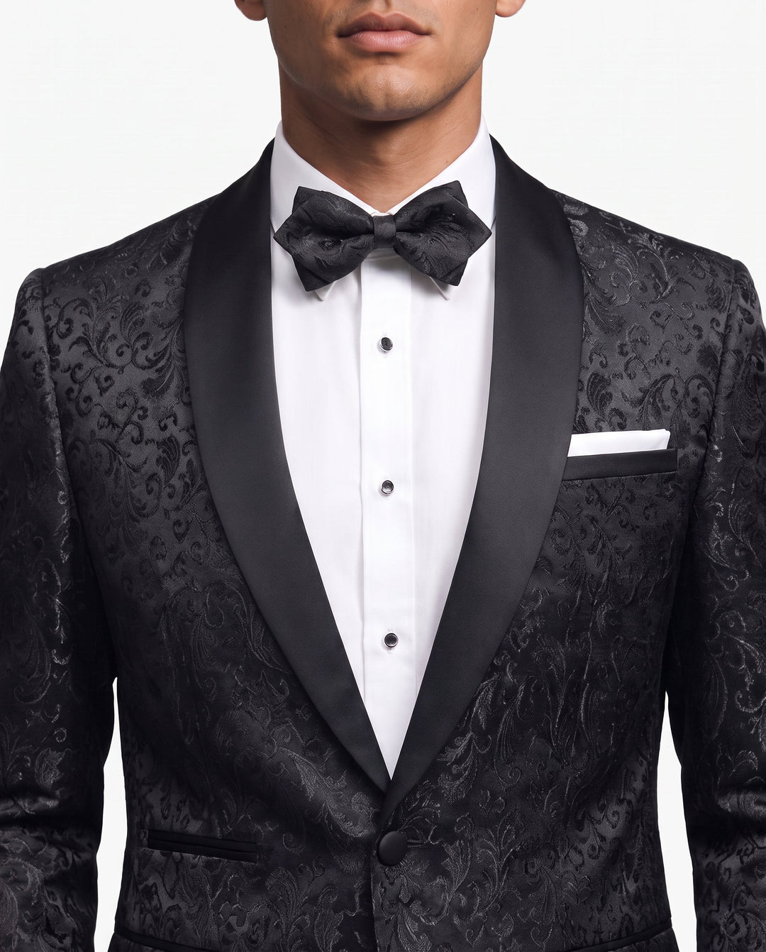 Sebastiano | giacca smoking uomo ricamata – blazer elegante con revers a scialle