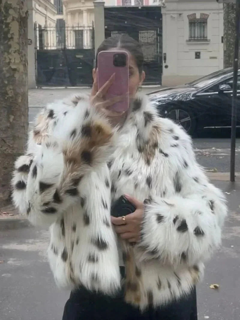 Federica | cappotto oversize animalier