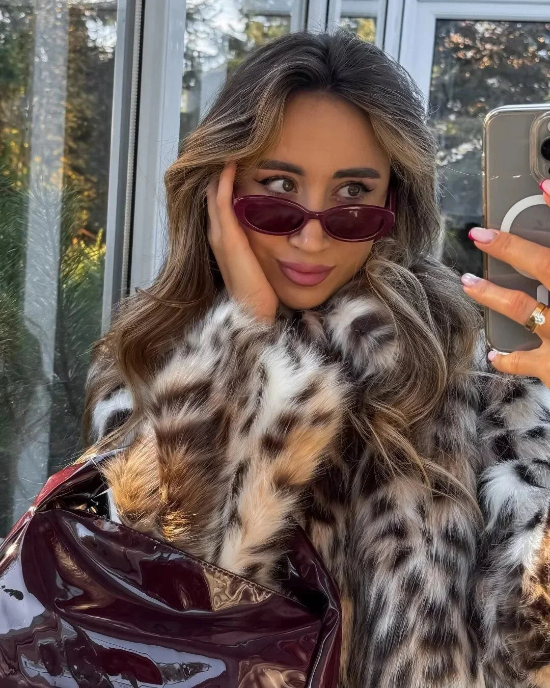 Federica | cappotto oversize animalier