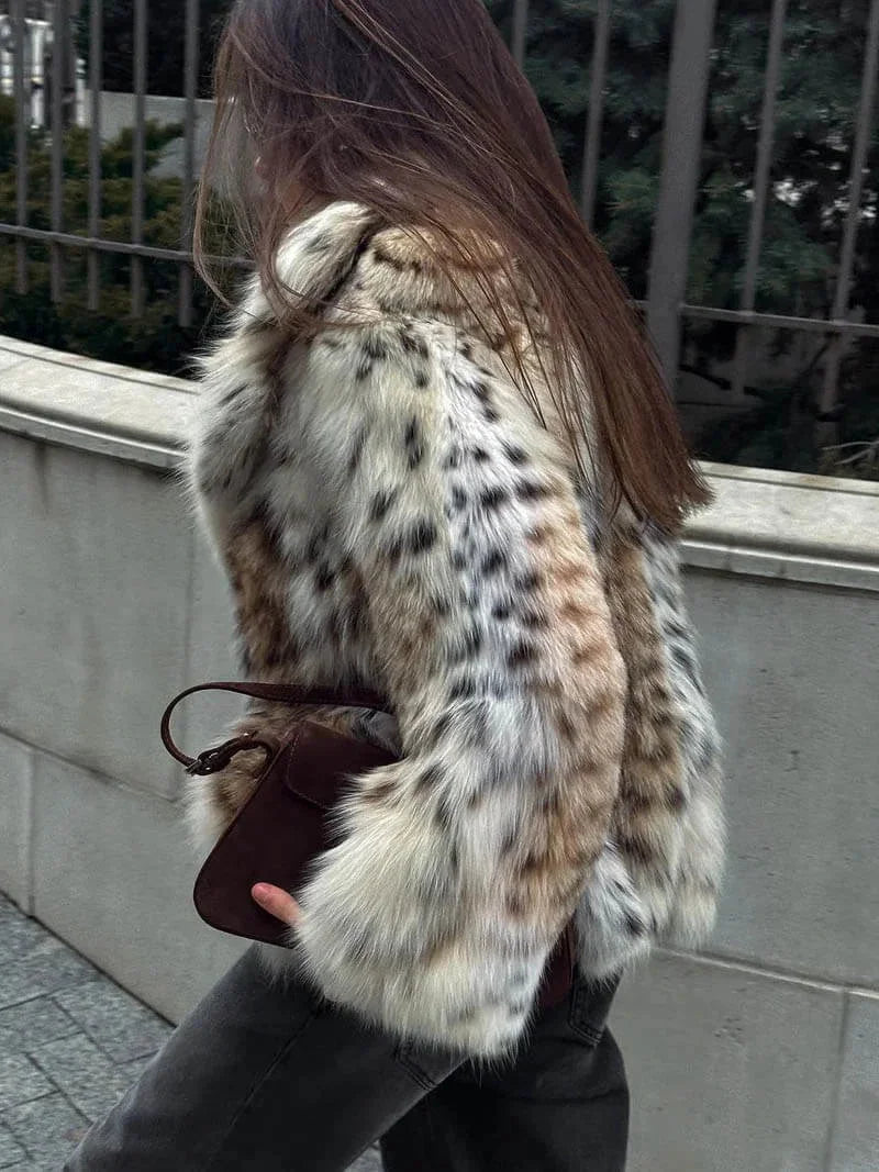 Federica | cappotto oversize animalier
