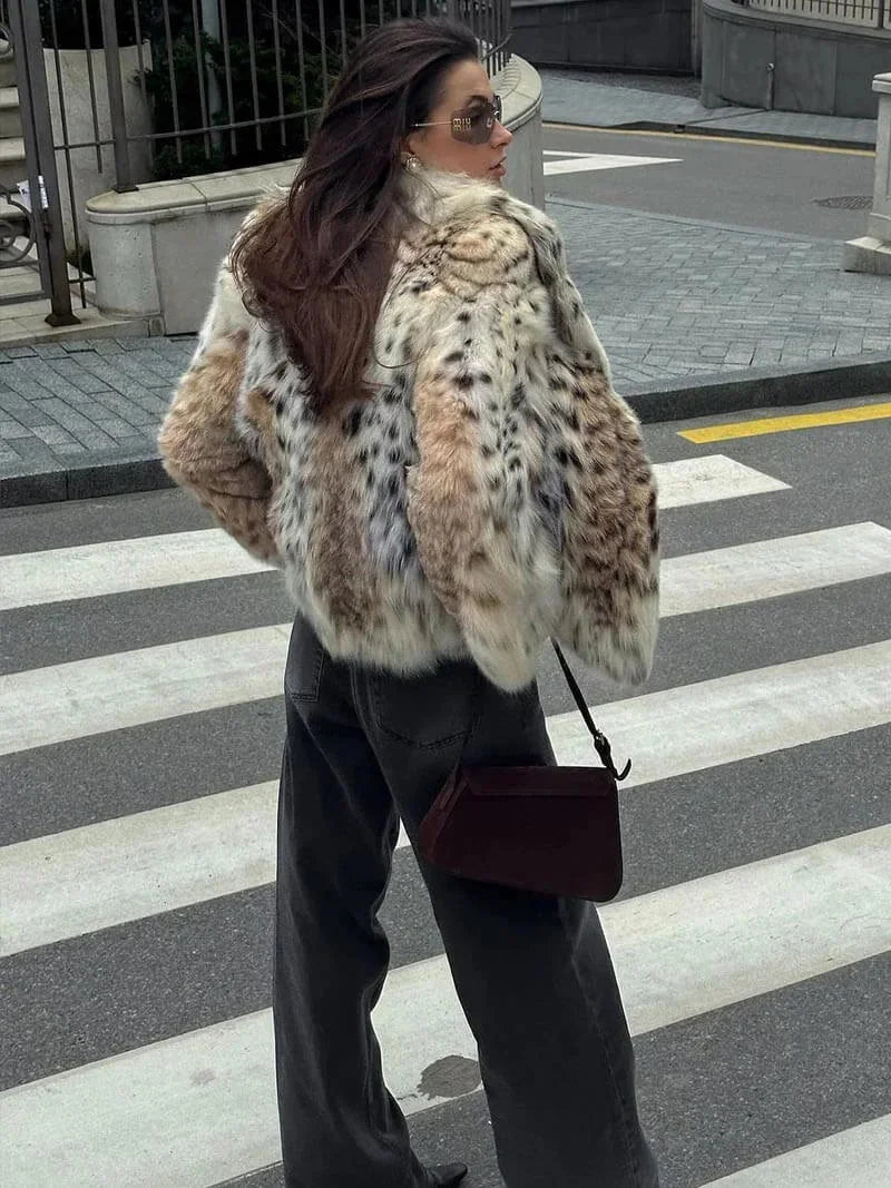 Federica | cappotto oversize animalier