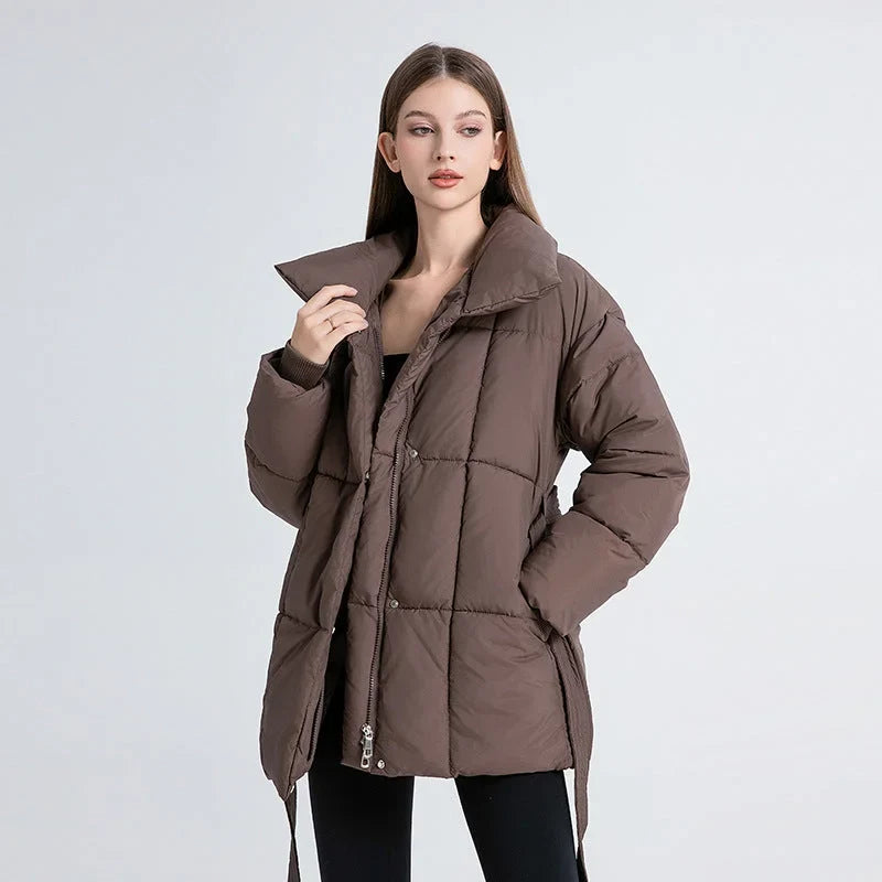 Barbara | cappotto imbottito con cintura