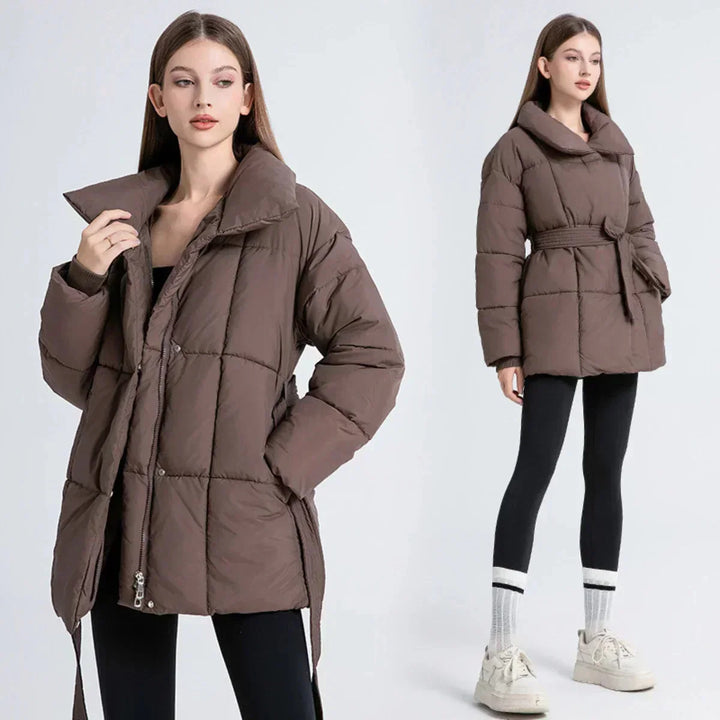 Barbara | cappotto imbottito con cintura