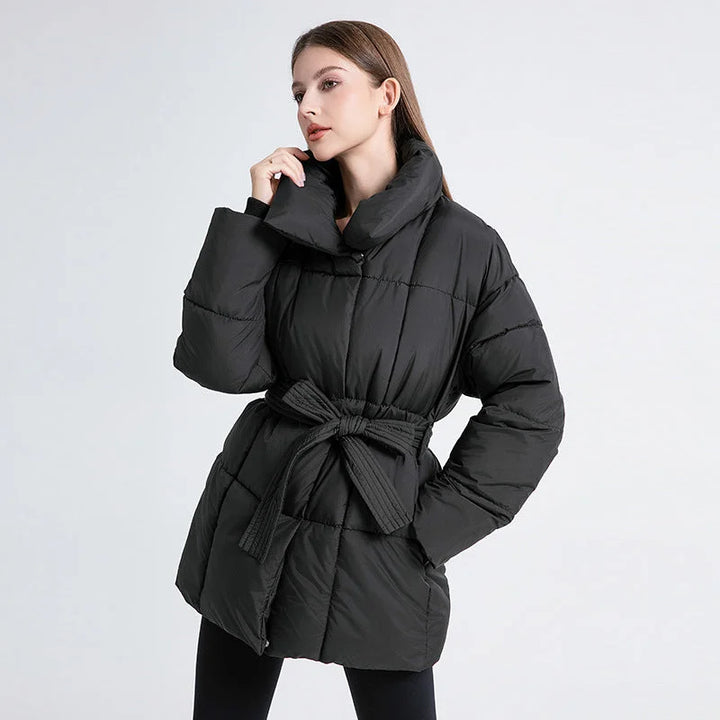 Barbara | cappotto imbottito con cintura