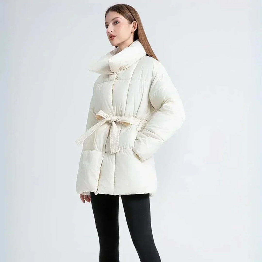Barbara | cappotto imbottito con cintura