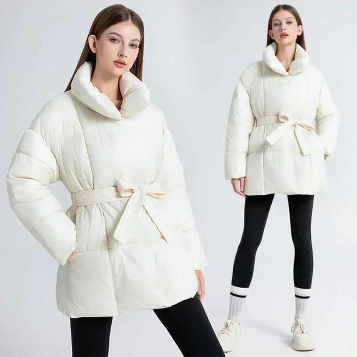 Barbara | cappotto imbottito con cintura