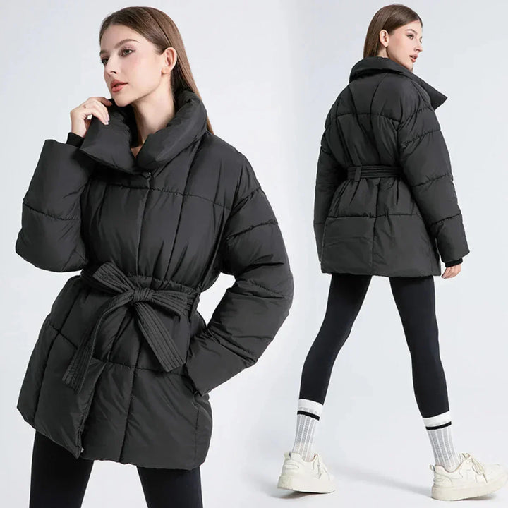 Barbara | cappotto imbottito con cintura