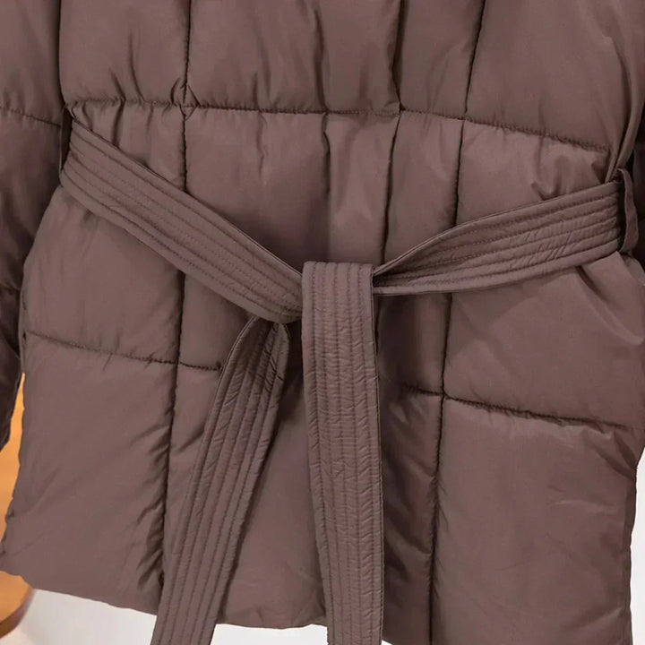 Barbara | cappotto imbottito con cintura