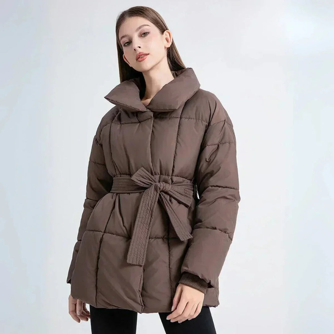 Barbara | cappotto imbottito con cintura