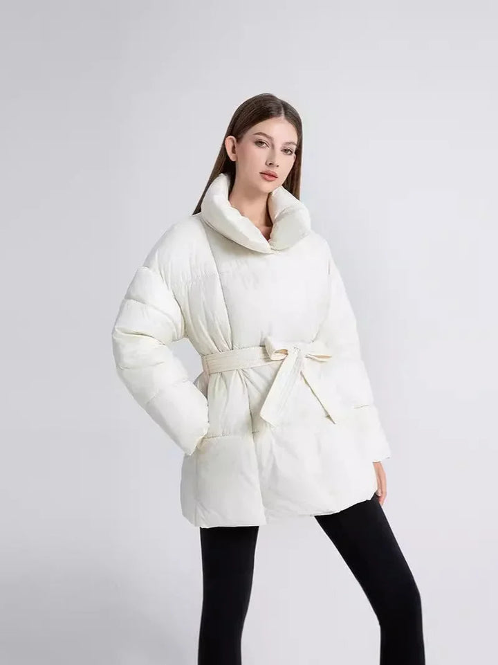 Barbara | cappotto imbottito con cintura